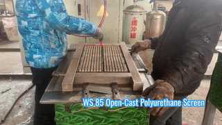 WS 85 オープンキャスト ポリウレタン スクリーン 500×500mm ボルト取り付け金採掘用の詰まり防止