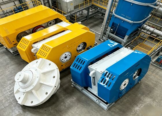 Thin Oil Vibrating Screen Exciter Gear Driven Mining Equipment High Frequency Stable Output