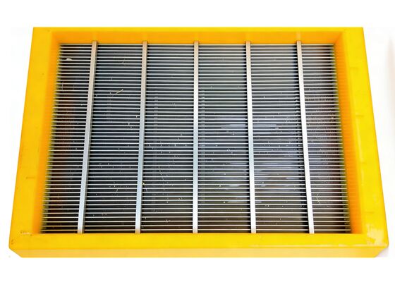 High Load Bearing High Manganese Steel Vibrating Wedge Wire Mining Screen for Mineral Classification
