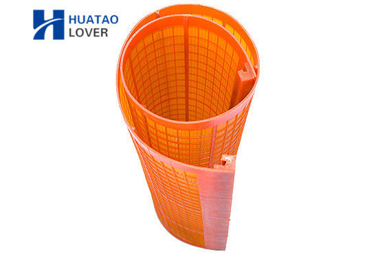 Orange High Frequency Polyurethane Screen Mesh with Fine Opening for Long Service Life in Vibrating Screens
