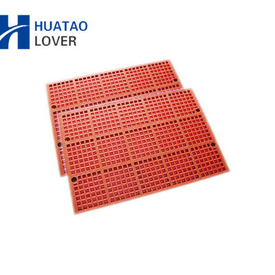 Modular Polyurethane Screen Mesh With Various Panel Sizes Self-Cleaning Apertures And Wide Range Apertures For Mining And Quarry