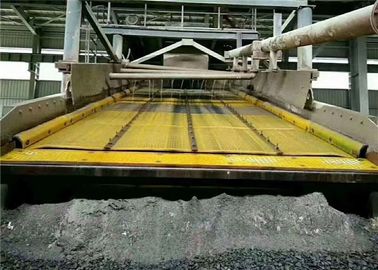 30mm thickness horizontal vibrating pu screen mesh with yellow color