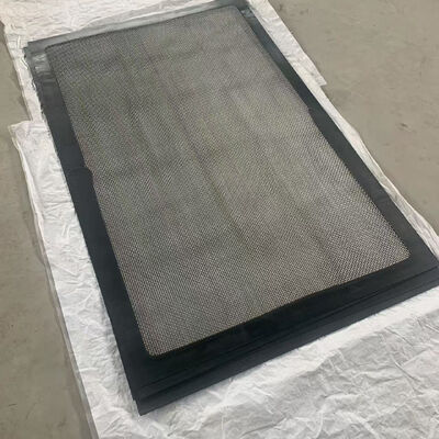 230 Count Stainless Steel Fine-Mesh Bolting Cloth with Canvas Edge for Rotex Screens