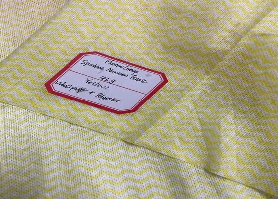Enhanced Wiping Soft Skin Friendly Wave Pattern Spunlace Nonwoven