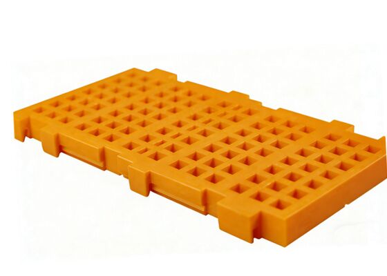 LS Series Abrasion-Resistant Black Modular Rubber Screen Panel 305x610mm for Mining ISO9001 Technical