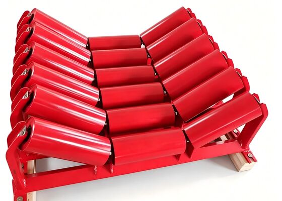 Bulk Material Handling Rubber Disc Conveyor Support Roller