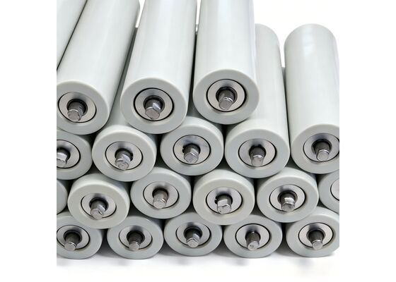 Conveyor Return Idler Roller Rubber Disc Design Anti Build Up Mining Application