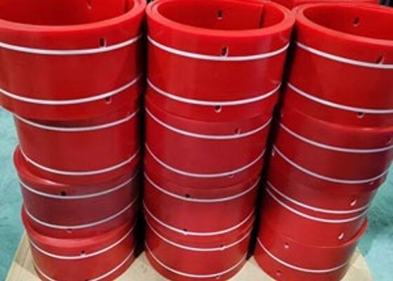 PU Conveyor Belt Sealing Skirt Red Color High Wear Resistance Transfer Point Use