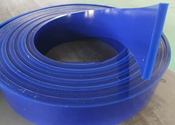 Conveyor Belt Polyurethane Skirting Board Blue PU Material Long Service Life Design