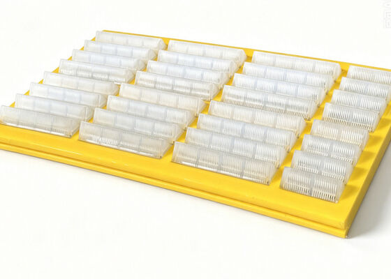 Industrial Strength Polyurethane Fine Aperture Screen Panel with Embedded Steel Frame for Tailings Treatment