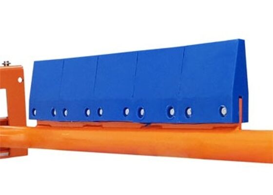 Conveyor Belt Cleaner Polyurethane Blade Long Wear Life Aggregate Conveyor Equipment