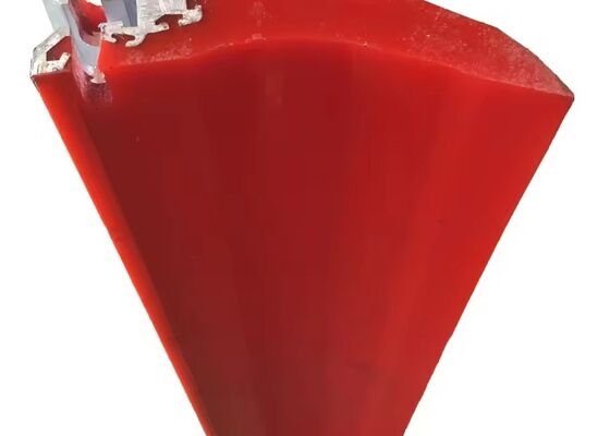 Polyurethane Conveyor Belt Scraper High Elasticity Yellow Blade Industrial Conveyor