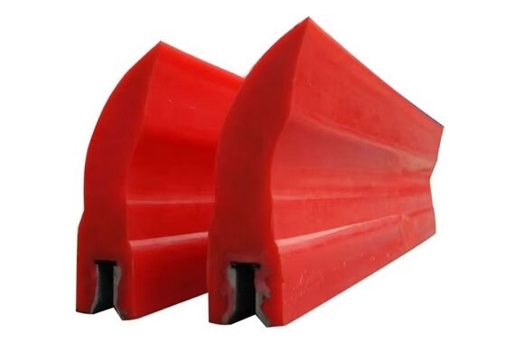 PU Conveyor Belt Cleaner Secondary Scraper Blue Blade Corrosion Resistant Structure
