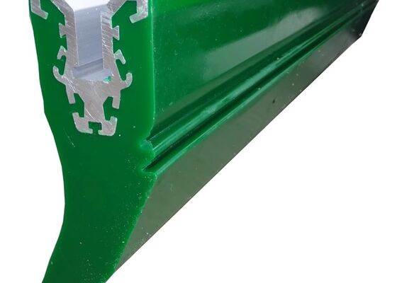 PU Conveyor Belt Cleaner Secondary Scraper Blue Blade Corrosion Resistant Structure