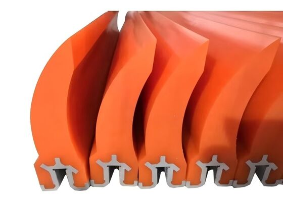Polyurethane Belt Cleaner Secondary Scraper Blue PU Blade High Wear Resistance Conveyor