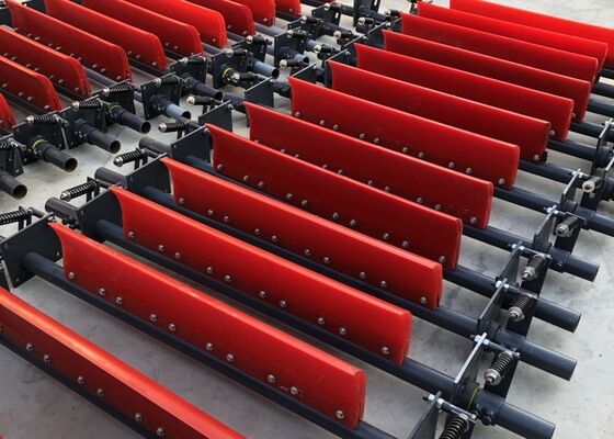 Industrial Conveyor Belt Scraper Polyurethane Blade Long Wear Life Easy Installation