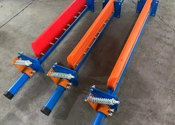 Heavy Duty Polyurethane Conveyor Belt Cleaner Primary Scraper 90 Shore A Yellow Mining Use