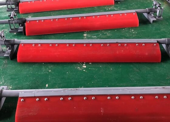 Conveyor Belt Polyurethane Cleaning System Adjustable Scraper Cement Conveyor Line