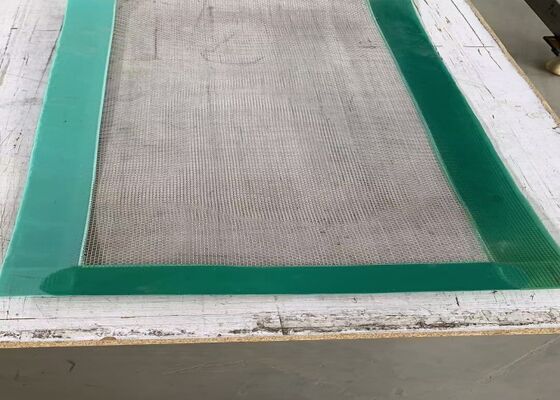 304 Grommet Screen for Rotex Black PU-Strip 46%-76.4% Open Area Mining Separation