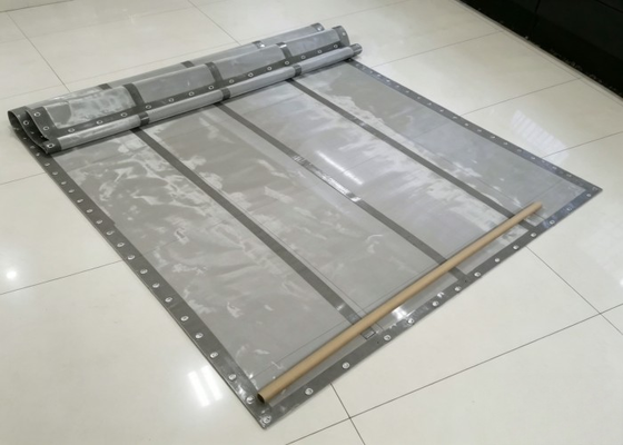 304 Grommet Screen for Rotex Black PU-Strip 46%-76.4% Open Area Mining Separation