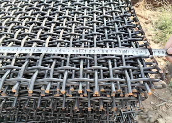 Heavy Duty High Manganese Steel Crimped Wire Screen Mesh for Aggregate Processing