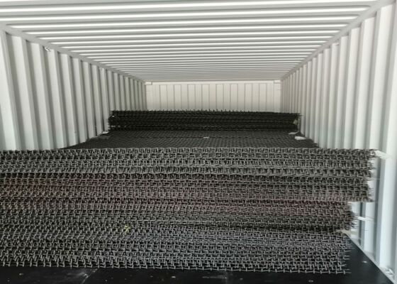 Long Service Life High Manganese Steel Vibrating Screen Mesh for Stone Crushing Plants