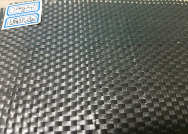Polypropylene Woven Geotextile Stabilization Fabric Black Color UV Resistance