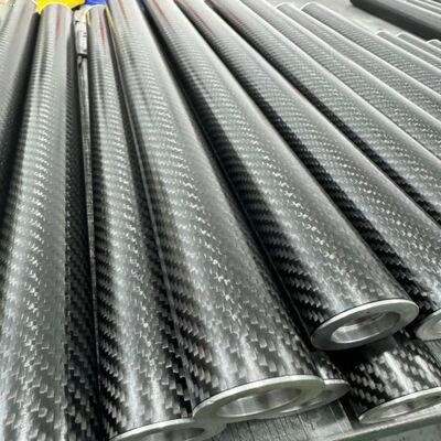 High Strength Carbon Fiber Guide Roller with Corrosion Resistance and Light Weight for Lithium Battery Production