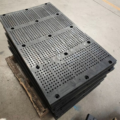 40x8mm 高耐摩耗性ゴムスクリーンパネル（スチールフレーム付き）産業用振動スクリーン用