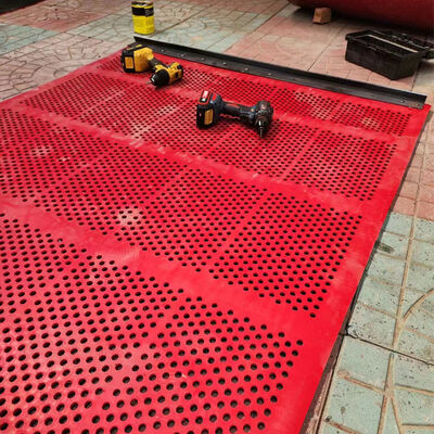 1m Self-Cleaning Rubber Screen Panel 6mm Thick with 3mm Holes