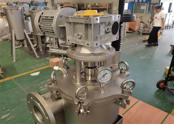 卵液のフィルタリングのための内部スクレイパー自己清掃フィルターハウジング