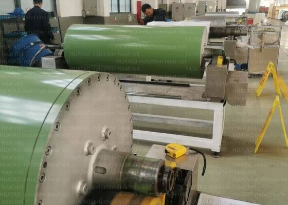 低エネルギー消費のテフロック誘導加熱ローラー、表面温度を0.5℃以内に制御
