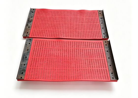 鉱山鉱石分離システムのための耐磨性ポリウレタン脱水スクリーンメッシュ