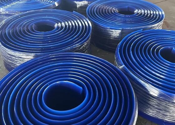 ポリウレタンベルト スカート 16mm 厚さ 赤色 重荷輸送機 密封ストラップ