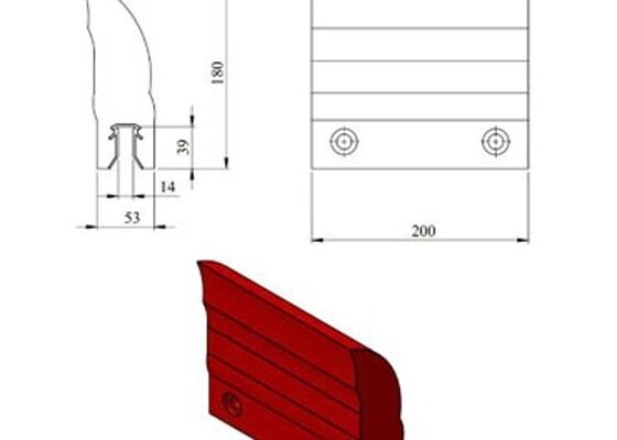 コンベアベルト クリーニング ブレード PU 素材 高回帰工業鉱山コンベア