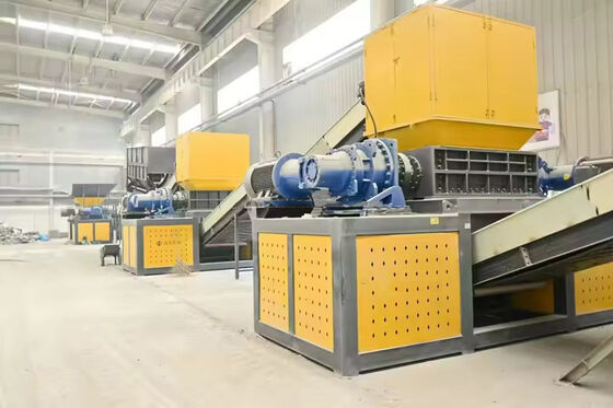 800kg/h ゴムパウダーライン用タイヤデュアルシュレッダー