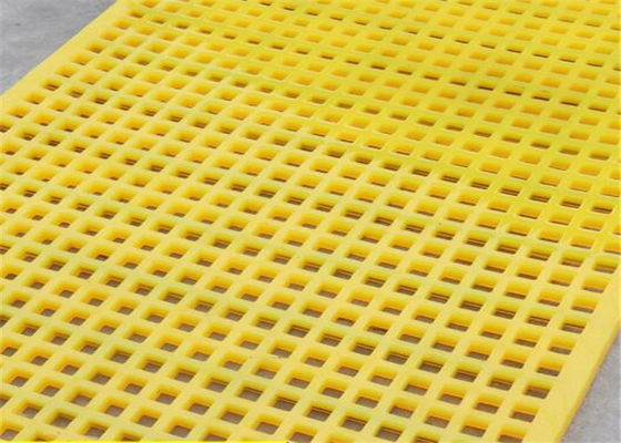 石炭洗浄用埋め込み鋼フレーム付き、様々なパネルサイズのモジュラーポリウレタン製スクリーンメッシュ