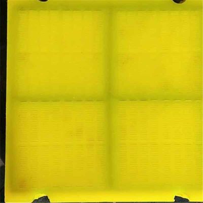 鉄筋ポリウレタンスクリーンパネル 0.1mm スロット開口と305x305mm 鉱山脱水のためのサイズ