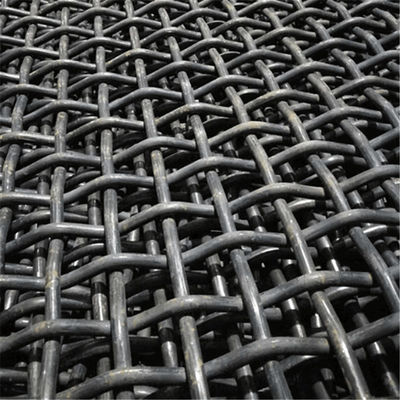 高引張強度と耐摩耗性を備えた1mm～100mmの目開きサイズの鋼製織り振動スクリーンメッシュ